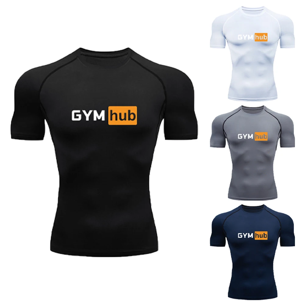 Gym Hub Printed Men's Compress - Outdoor Sport.Hub 评论和价格