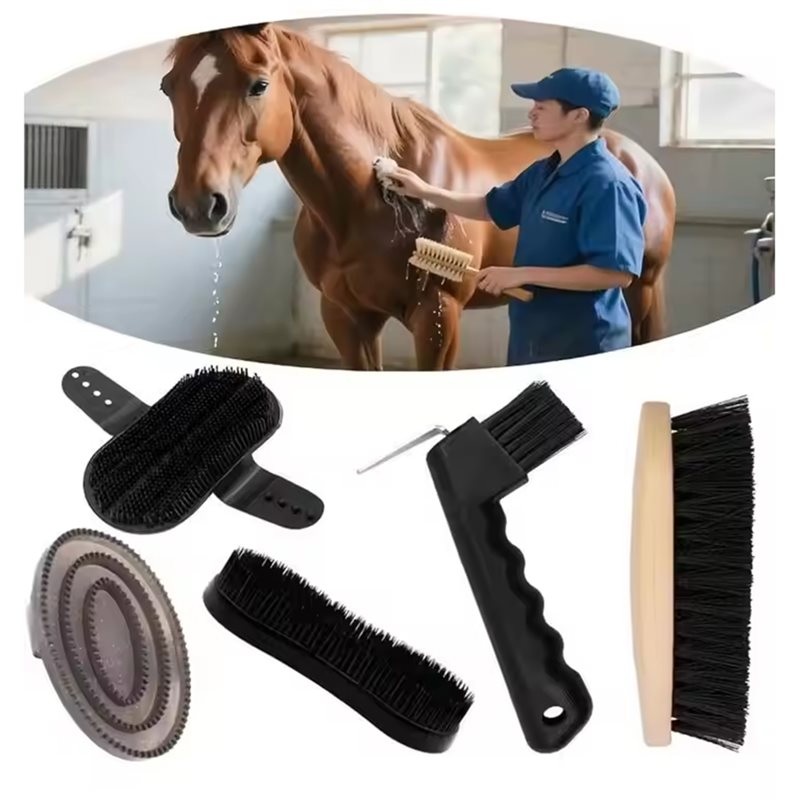 【SPECIAL】5-Piece Horse Groomin - Grooming Kit Horse 评论和价格