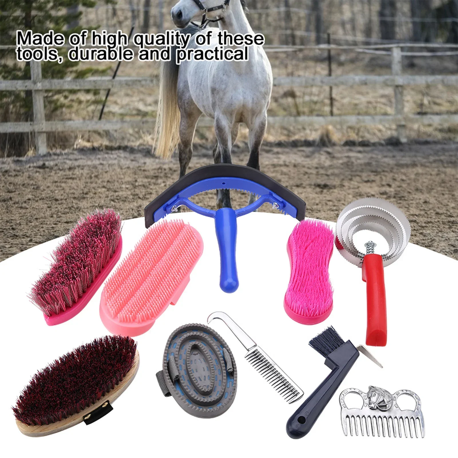 10Pcs Horse Grooming Care Kit  - Grooming Kit Horse 评论和价格