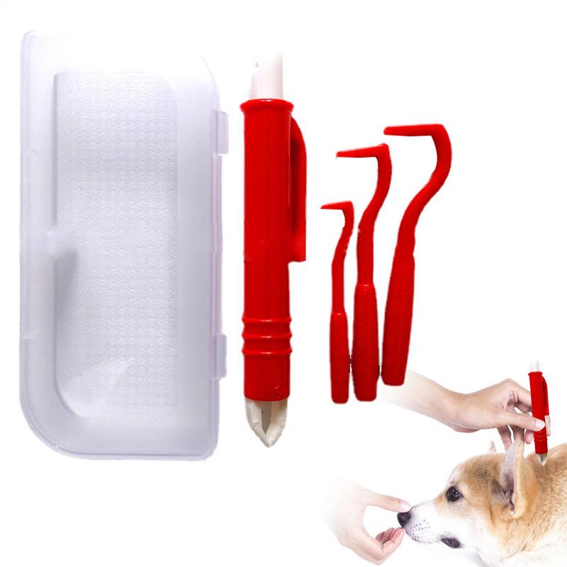 4Pcs/set Pet Tick Remover Kit  - Grooming Kit Horse 评论和价格