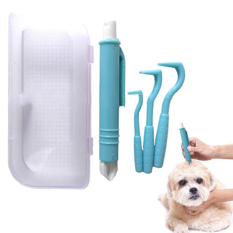 4Pcs/set Pet Tick Remover Kit  - Grooming Kit Horse 评论和价格